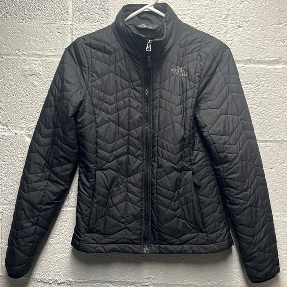 The North Face Quilted Jacket sz XS dark gray - Picture 2 of 8